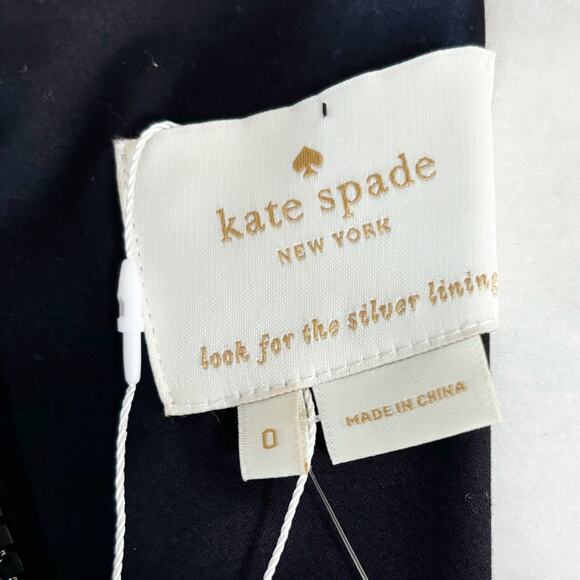 Kate Spade Corley Colorblock Fit & Flare Dress 0 Blue Black NWT - Picture 7 of 10